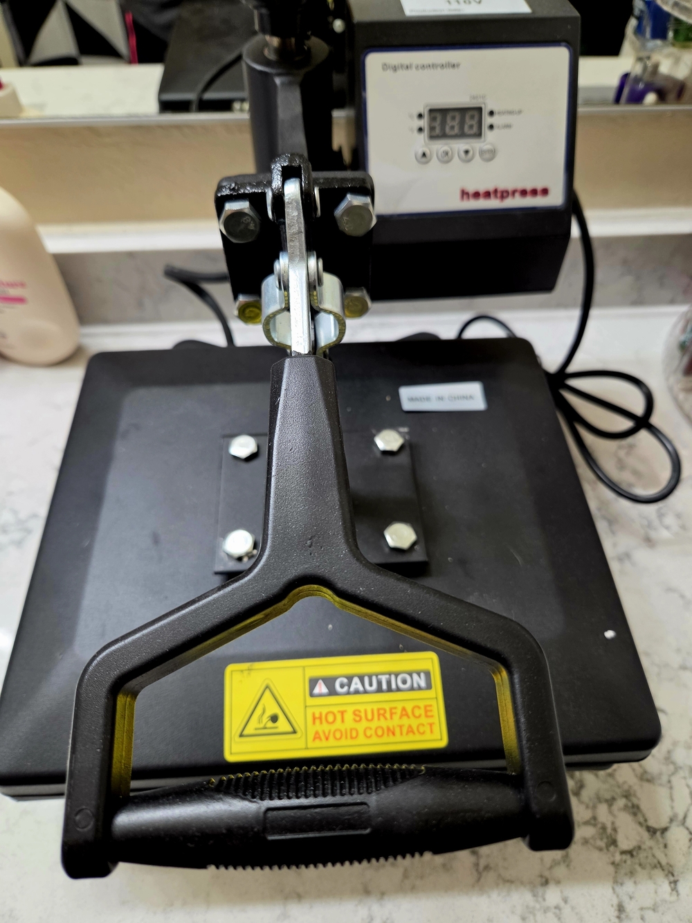 Black Heat Press Machine with Digital Controller -